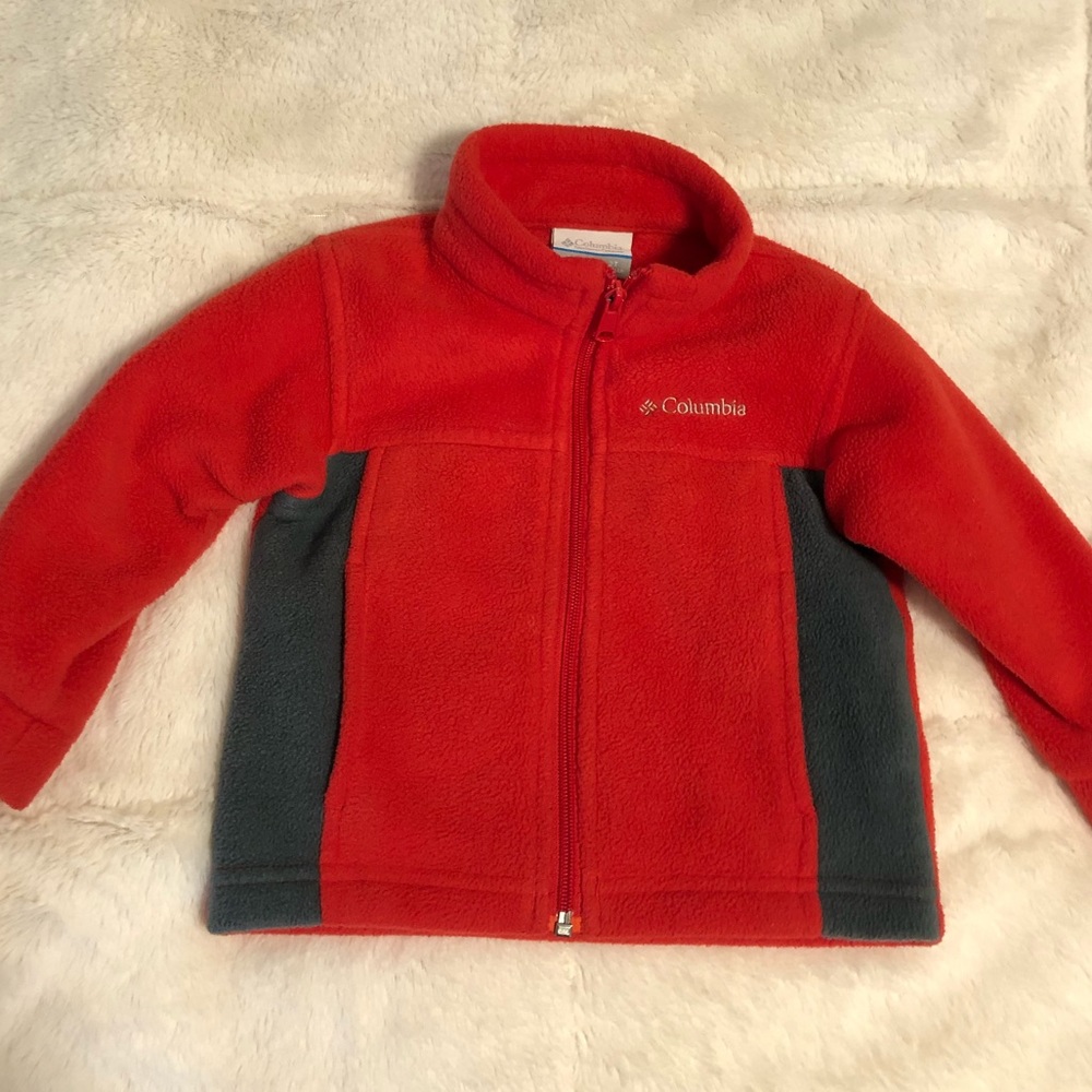 Columbia Toddler Red Zip Up Fleece